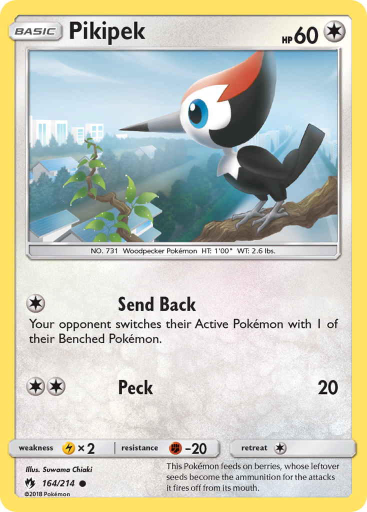 Pikipek (164/214) [Sun & Moon: Lost Thunder] | Good Games North