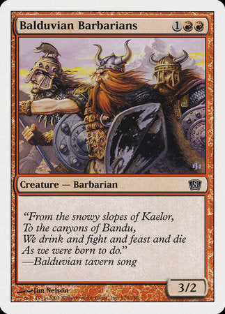 Balduvian Barbarians [Eighth Edition] | Good Games North