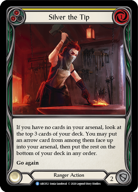 Silver the Tip (Yellow) [U-ARC052] Unlimited Rainbow Foil | Good Games North