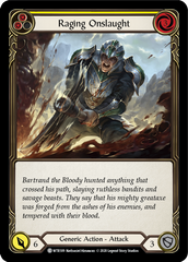 Raging Onslaught (Yellow) [U-WTR189] (Welcome to Rathe Unlimited)  Unlimited Rainbow Foil | Good Games North