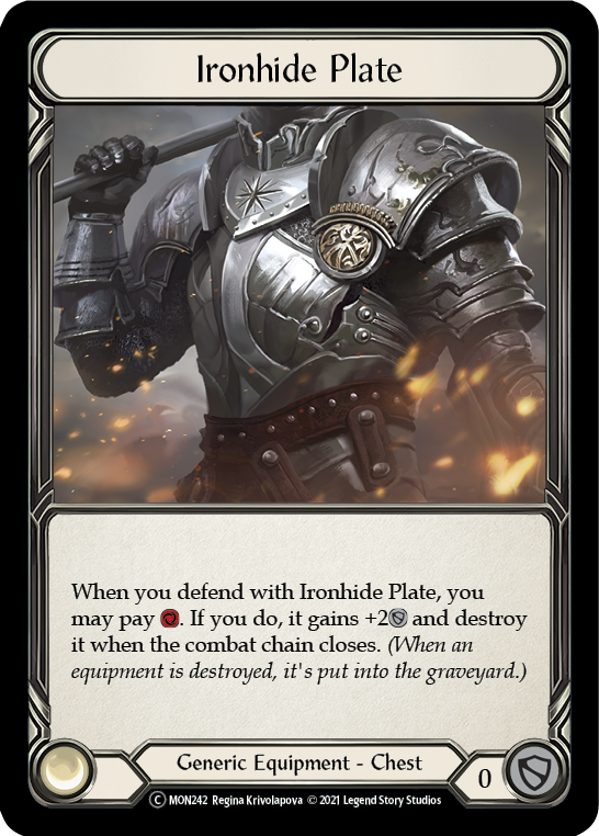 Ironhide Plate [U-MON242-RF] Unlimited Rainbow Foil | Good Games North