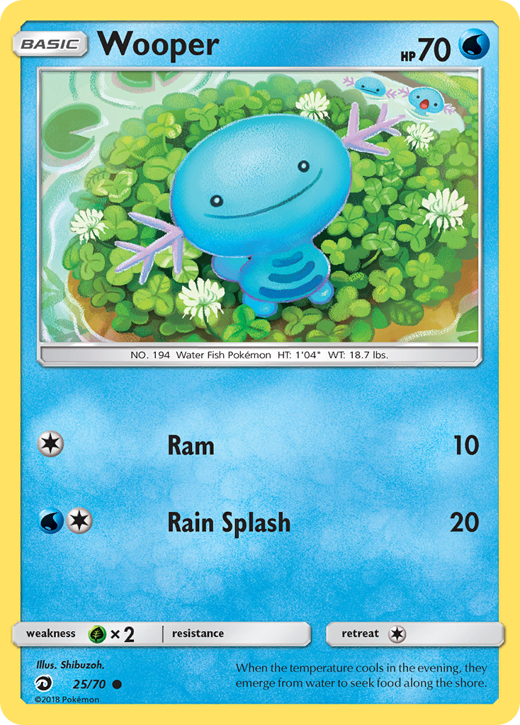 Wooper (25/70) [Sun & Moon: Dragon Majesty] | Good Games North