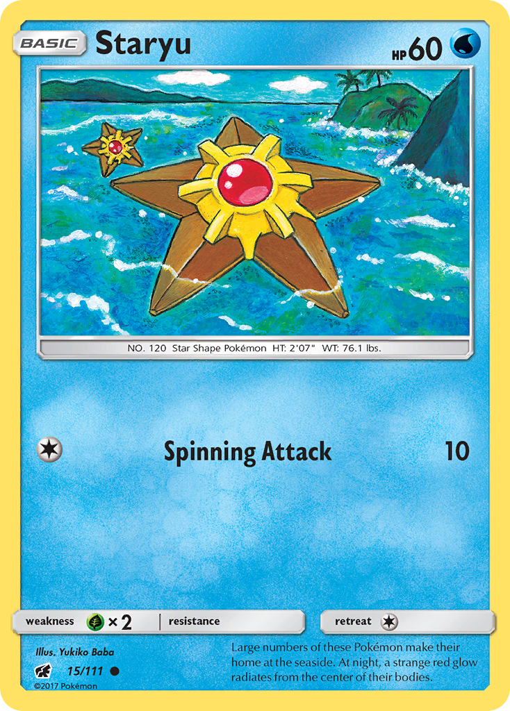 Staryu (15/111) [Sun & Moon: Crimson Invasion] | Good Games North