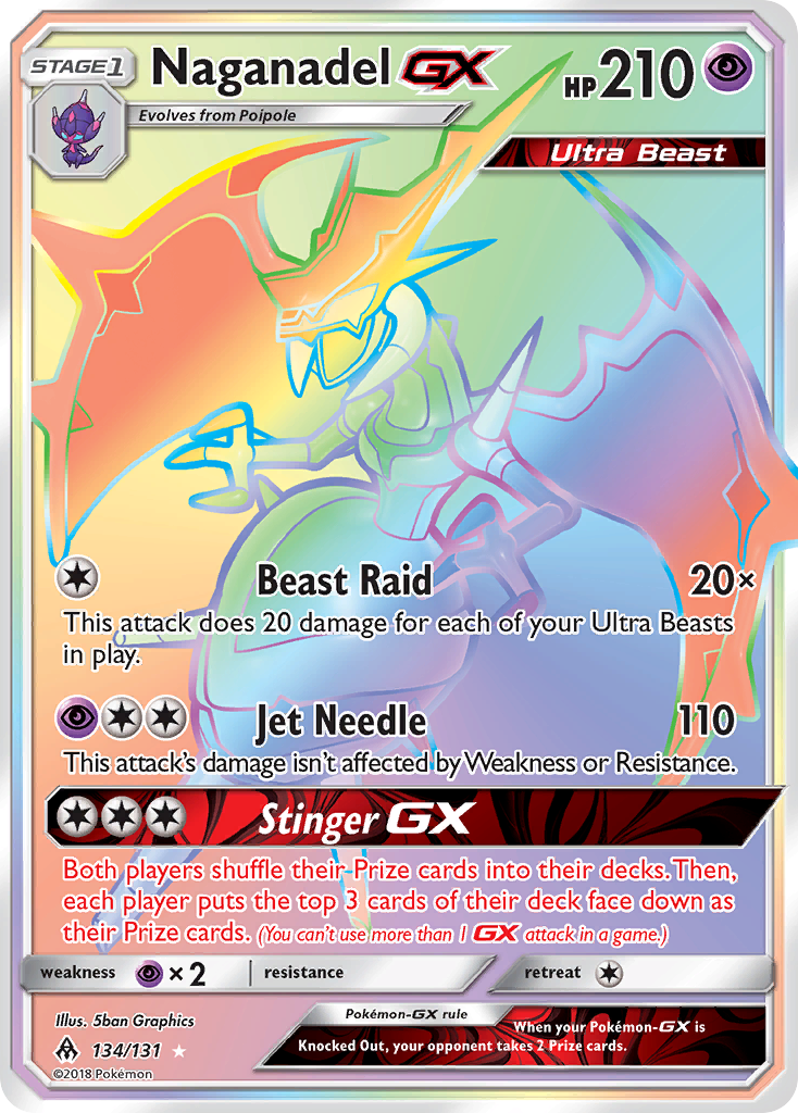 Naganadel GX (134/131) [Sun & Moon: Forbidden Light] | Good Games North