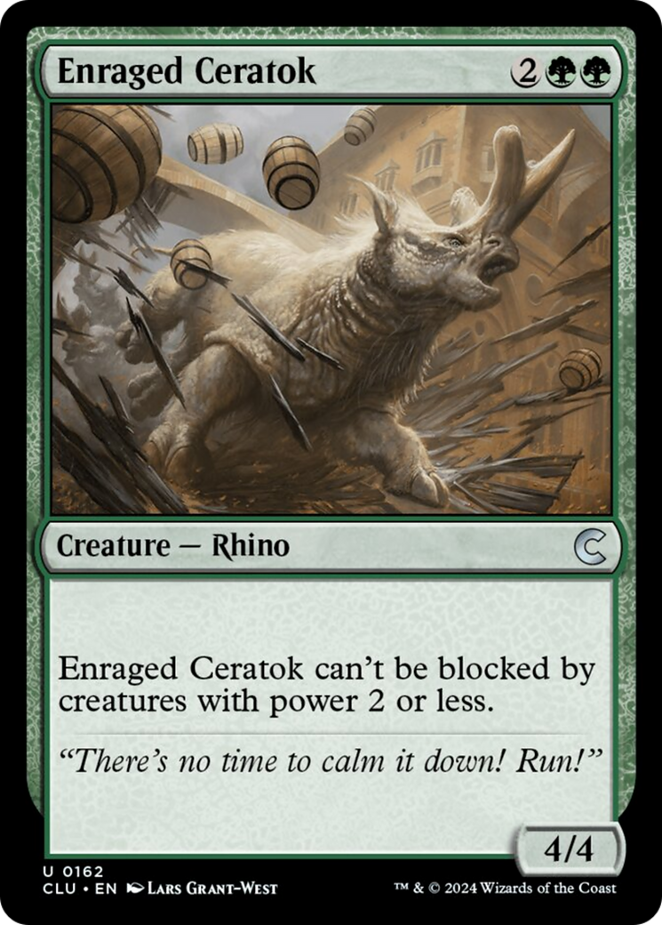 Enraged Ceratok [Ravnica: Clue Edition] | Good Games North