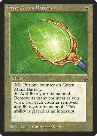 Green Mana Battery [Legends] | Good Games North
