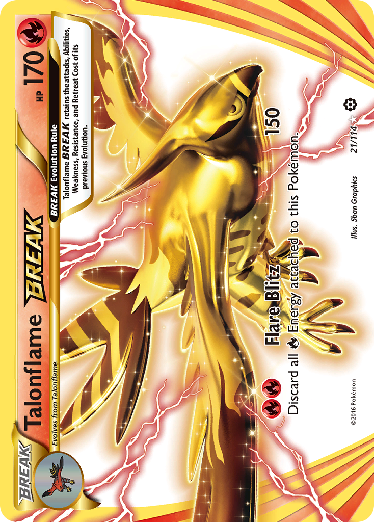 Talonflame BREAK (21/114) [XY: Steam Siege] | Good Games North