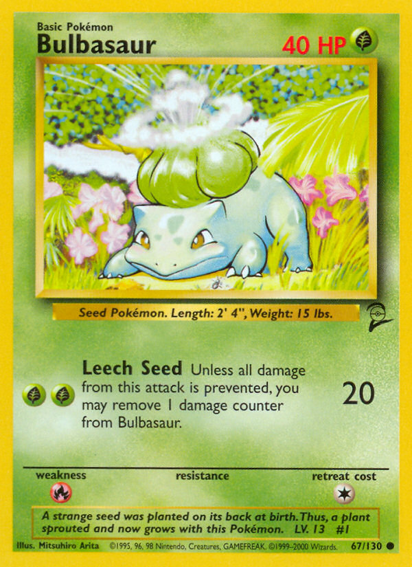 Bulbasaur (67/130) [Base Set 2] | Good Games North