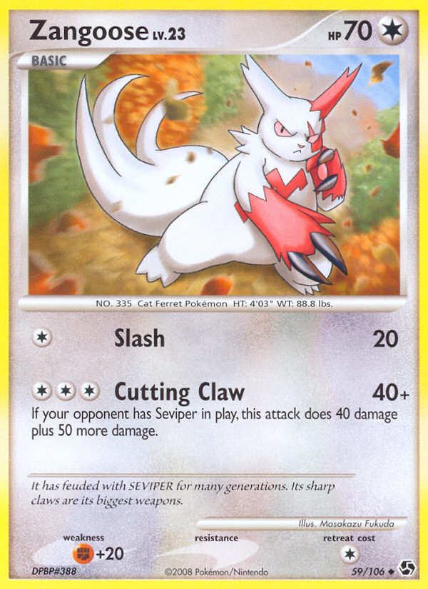 Zangoose (59/106) [Diamond & Pearl: Great Encounters] | Good Games North