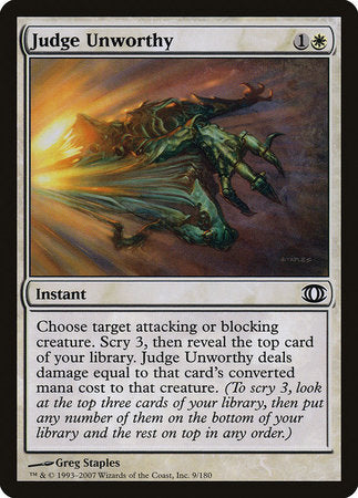 Judge Unworthy [Future Sight] | Good Games North
