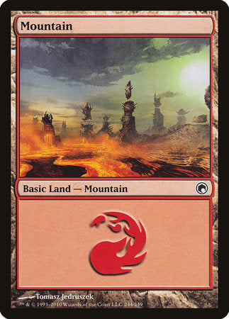 Mountain (244) [Scars of Mirrodin] | Good Games North