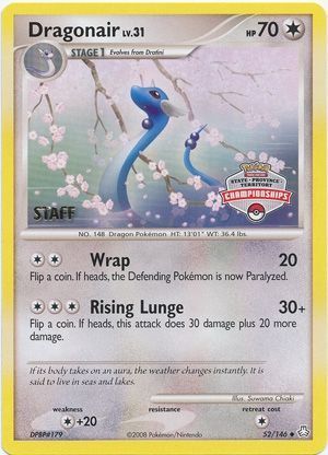 Dragonair (52/146) (State Province Territory Championship Staff) [Diamond & Pearl: Legends Awakened] | Good Games North
