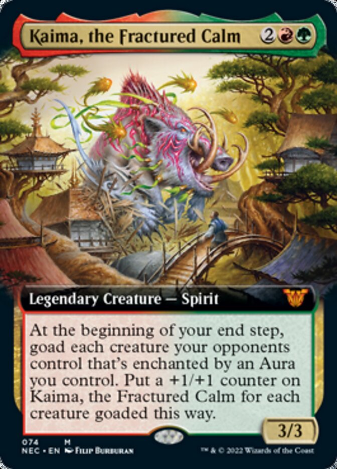 Kaima, the Fractured Calm (Extended) [Kamigawa: Neon Dynasty Commander] | Good Games North