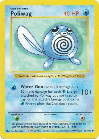 Poliwag (59/102) [Base Set Shadowless Unlimited] | Good Games North