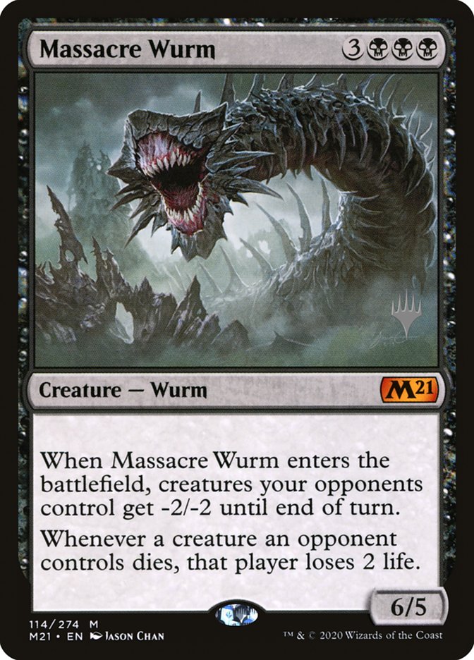 Massacre Wurm (Promo Pack) [Core Set 2021 Promos] | Good Games North