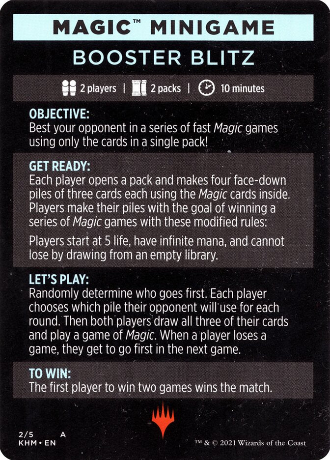 Booster Blitz (Magic Minigame) [Kaldheim Minigame] | Good Games North