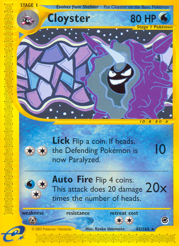 Cloyster (42/165) [Expedition: Base Set] | Good Games North