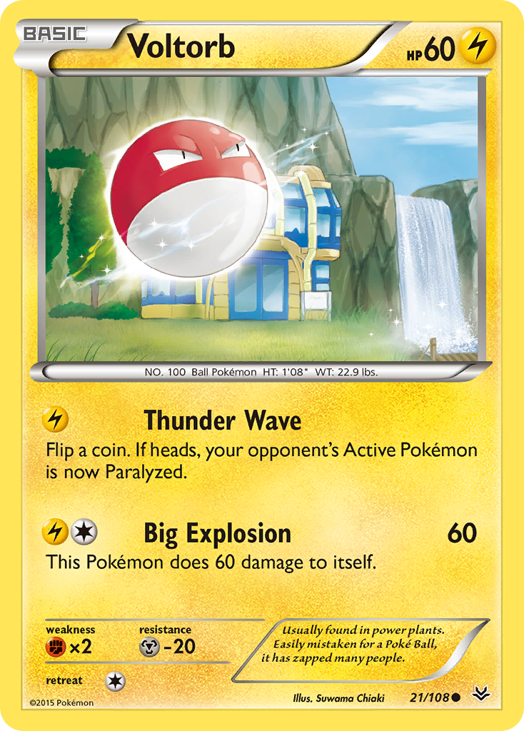 Voltorb (21/108) [XY: Roaring Skies] | Good Games North
