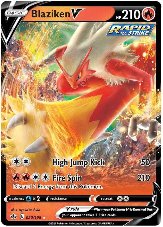 Blaziken V (020/198) [Sword & Shield: Chilling Reign] | Good Games North