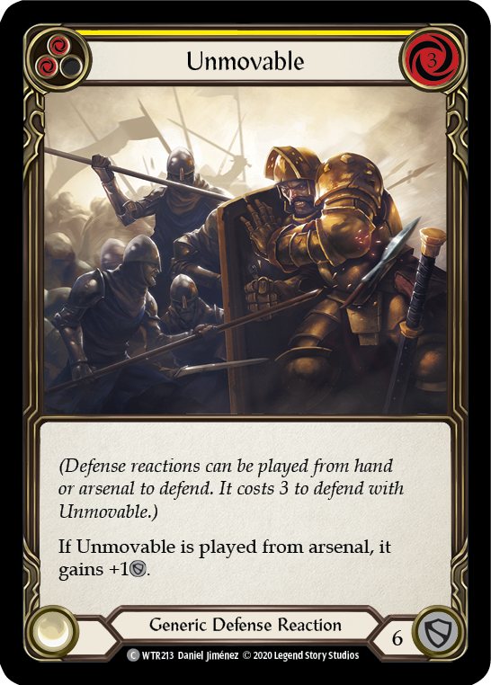Unmovable (Yellow) [U-WTR213] (Welcome to Rathe Unlimited)  Unlimited Normal | Good Games North