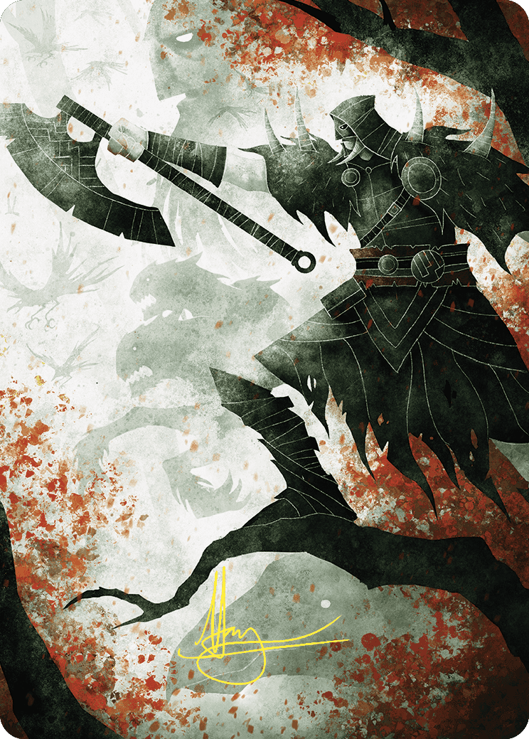 Garruk's Uprising Art Card (Gold-Stamped Signature) [Wilds of Eldraine Art Series] | Good Games North