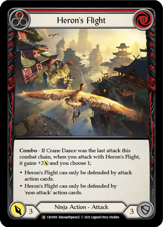 Heron's Flight [U-CRU056-RF] Unlimited Rainbow Foil | Good Games North