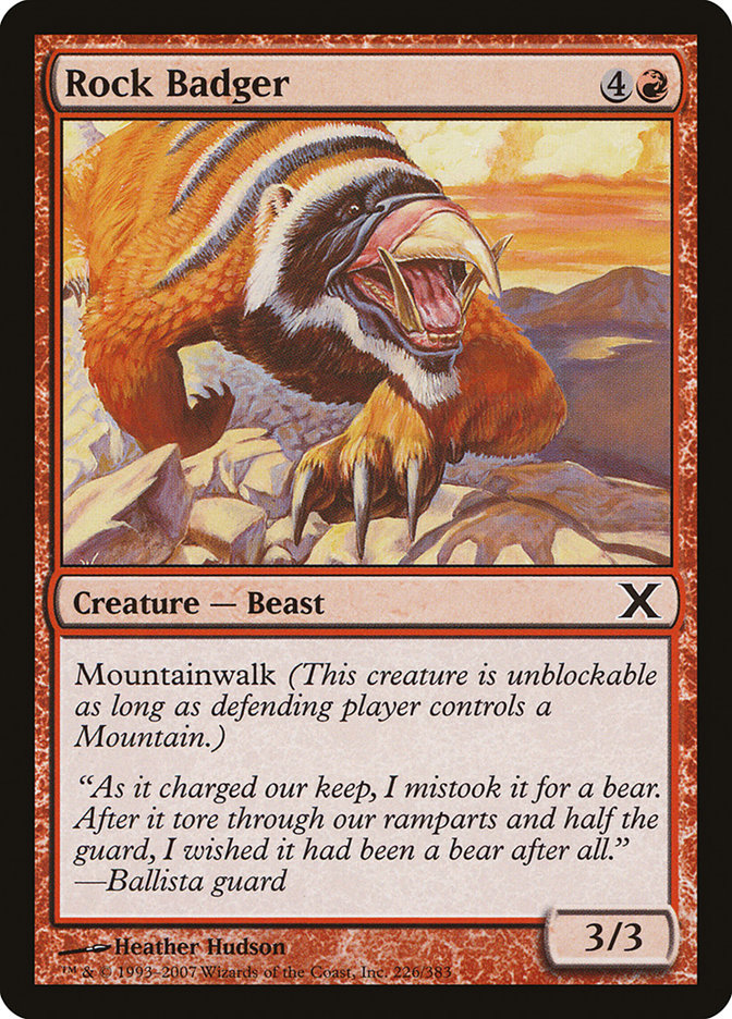 Rock Badger [Tenth Edition] | Good Games North