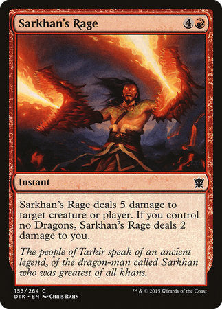 Sarkhan's Rage [Dragons of Tarkir] | Good Games North