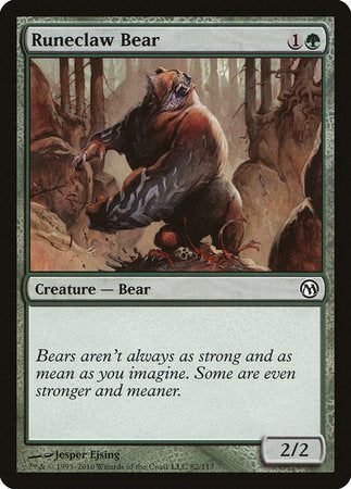 Runeclaw Bear [Duels of the Planeswalkers] | Good Games North