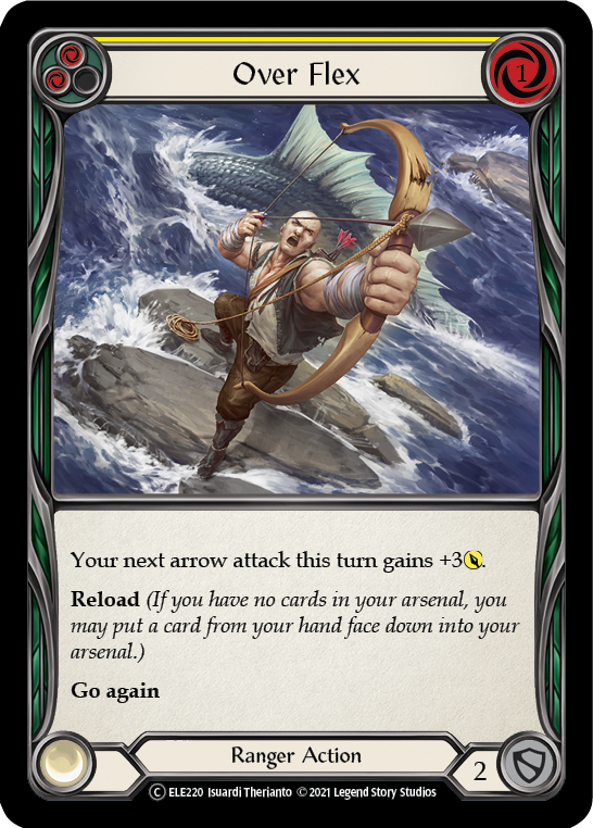 Over Flex (Yellow) [U-ELE220] Unlimited Rainbow Foil | Good Games North