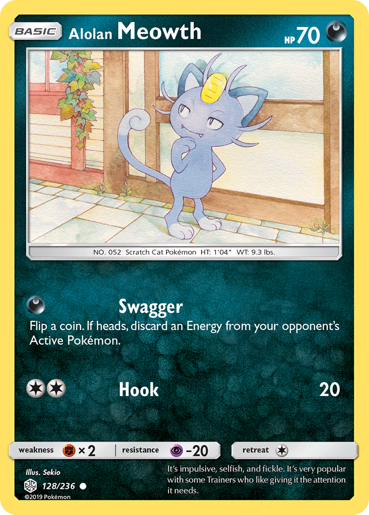 Alolan Meowth (128/236) [Sun & Moon: Cosmic Eclipse] | Good Games North