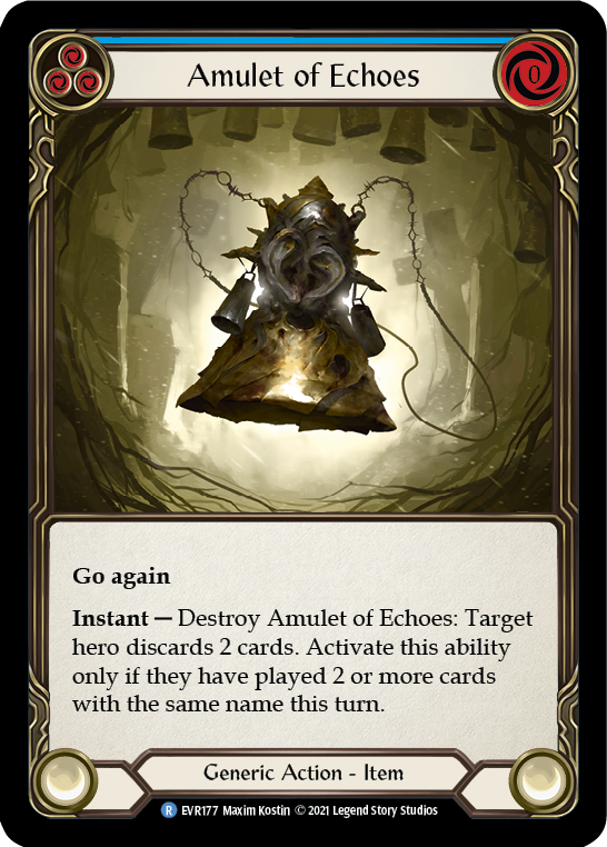 Amulet of Echoes [EVR177] (Everfest)  1st Edition Cold Foil | Good Games North