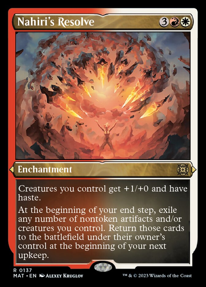 Nahiri's Resolve (Foil Etched) [March of the Machine: The Aftermath] | Good Games North