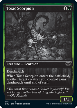 Toxic Scorpion [Innistrad: Double Feature] | Good Games North