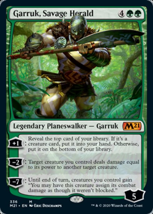 Garruk, Savage Herald [Core Set 2021] | Good Games North