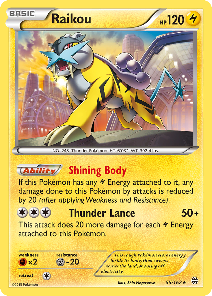 Raikou (55/162) [XY: BREAKthrough] | Good Games North