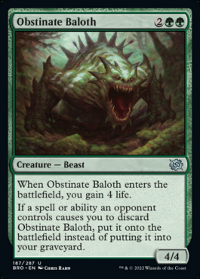 Obstinate Baloth [The Brothers' War] | Good Games North