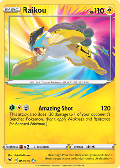 Raikou (050/185) [Sword & Shield: Vivid Voltage] | Good Games North