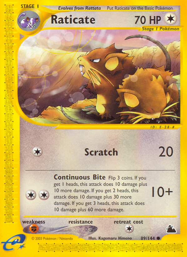 Raticate (89/144) [Skyridge] | Good Games North
