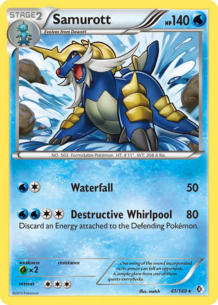 Samurott(41/149) (Theme Deck Exclusive) [Black & White: Boundaries Crossed] | Good Games North