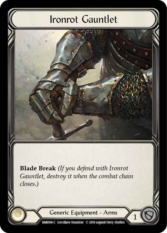 Ironrot Gauntlet [RNR006-C] (Rhinar Hero Deck)  1st Edition Normal | Good Games North