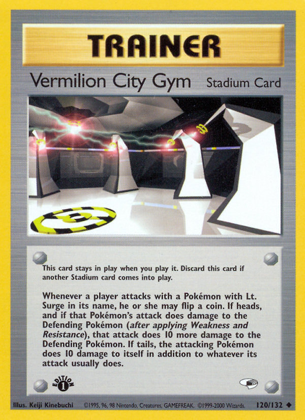 Vermilion City Gym (120/132) [Gym Heroes 1st Edition] | Good Games North