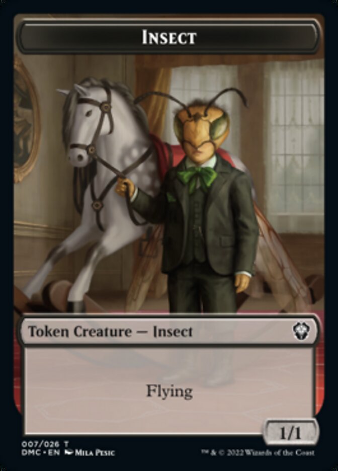Phyrexian // Insect Double-sided Token [Dominaria United Tokens] | Good Games North