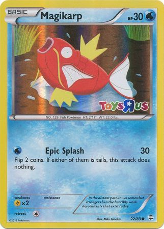 Magikarp (22/83) (Toys R Us Promo) [XY: Generations] | Good Games North