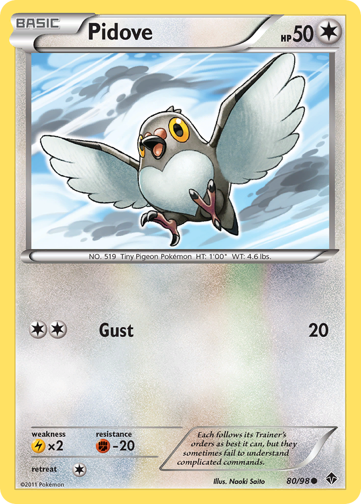 Pidove (80/98) [Black & White: Emerging Powers] | Good Games North
