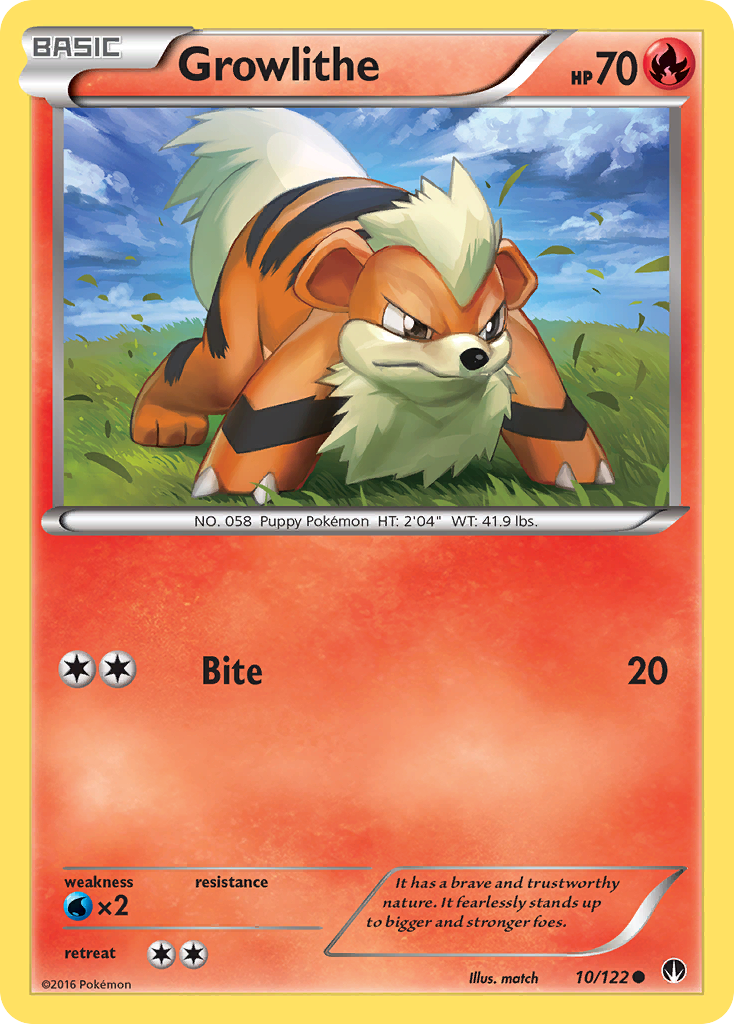 Growlithe (10/122) [XY: BREAKpoint] | Good Games North
