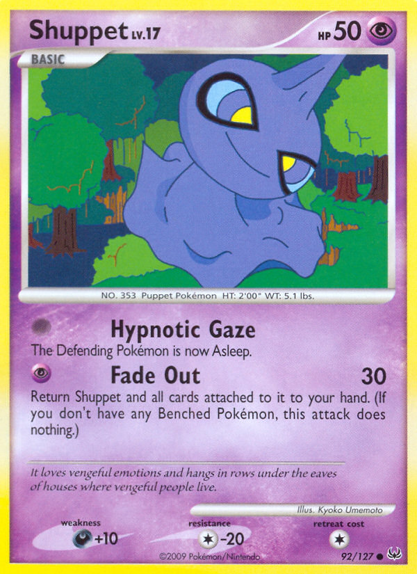 Shuppet (92/127) [Platinum: Base Set] | Good Games North