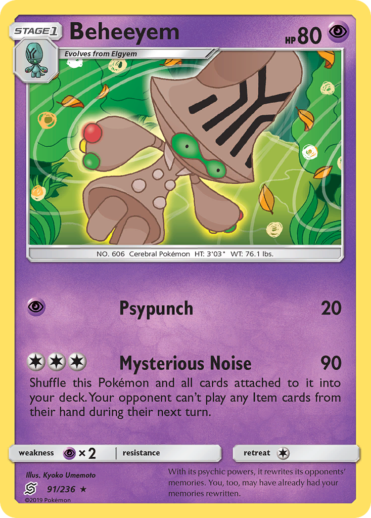 Beheeyem (91/236) [Sun & Moon: Unified Minds] | Good Games North