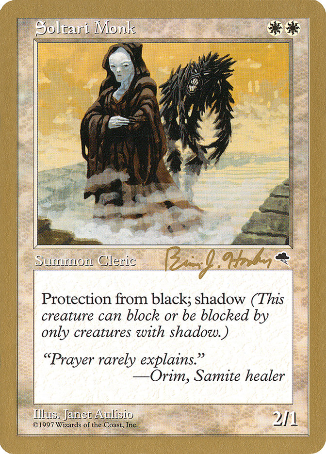 Soltari Monk (Brian Hacker) [World Championship Decks 1998] | Good Games North