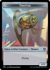 Myr // Thopter Double-Sided Token [Phyrexia: All Will Be One Commander Tokens] | Good Games North